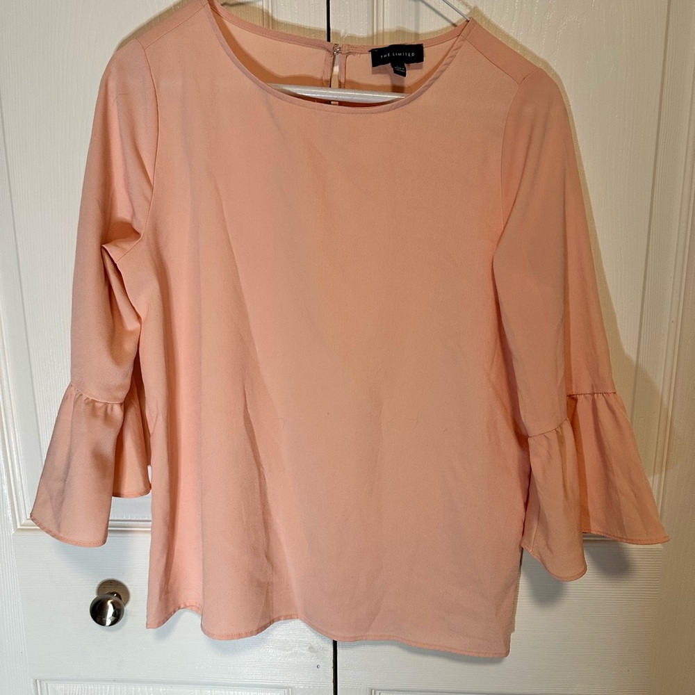 The Limited Blush Bell Sleeve Blouse